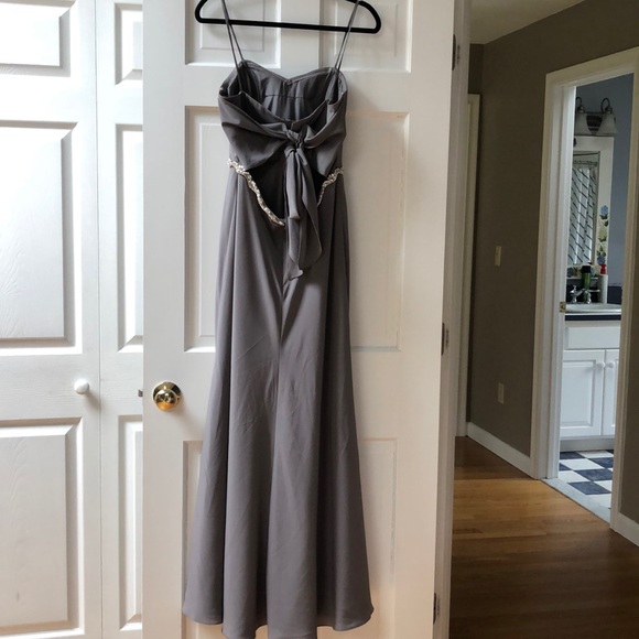 Jenny Yoo grey gown size 8 - Picture 4 of 7